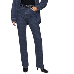 Reformation Jeans Cynthia High Rise Straight Long Jeans in Disco Women’s Size 31